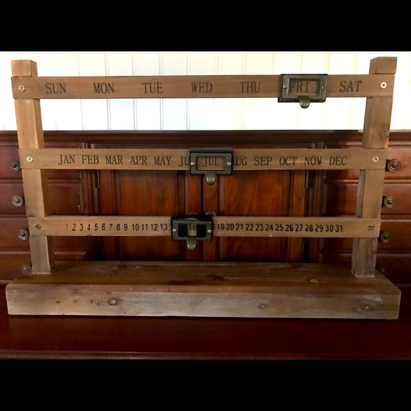 Halladay Other - Halladay Vintage Sliding Calendar